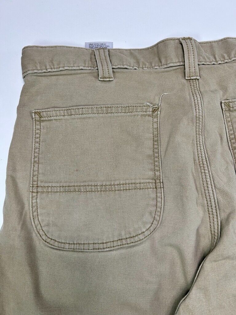 Carhartt Relaxed Fit Canvas Work Wear Five Pocket Pants Size 35W Beige