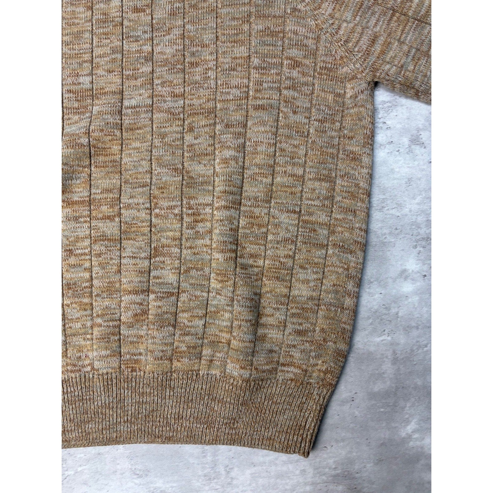 Vintage Geoffrey Beene Textured Print Pullover Knit Sweater Size Medium