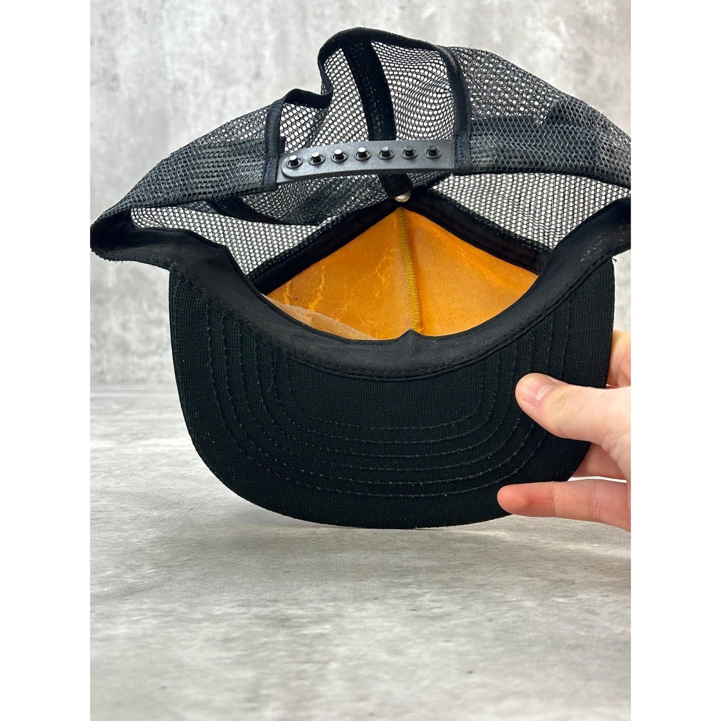 Vintage 80s/90s Vollers Excavating Embroidered Patch Trucker Snapback Hat OSFA