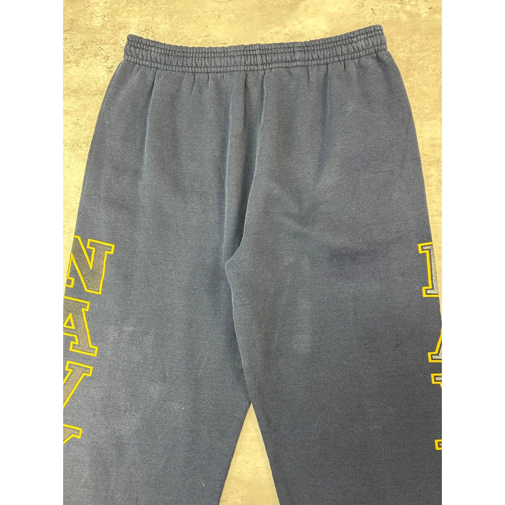 Vintage 80s/90s US NAVY Military Graphic Spellout Sweat Pants Size Large