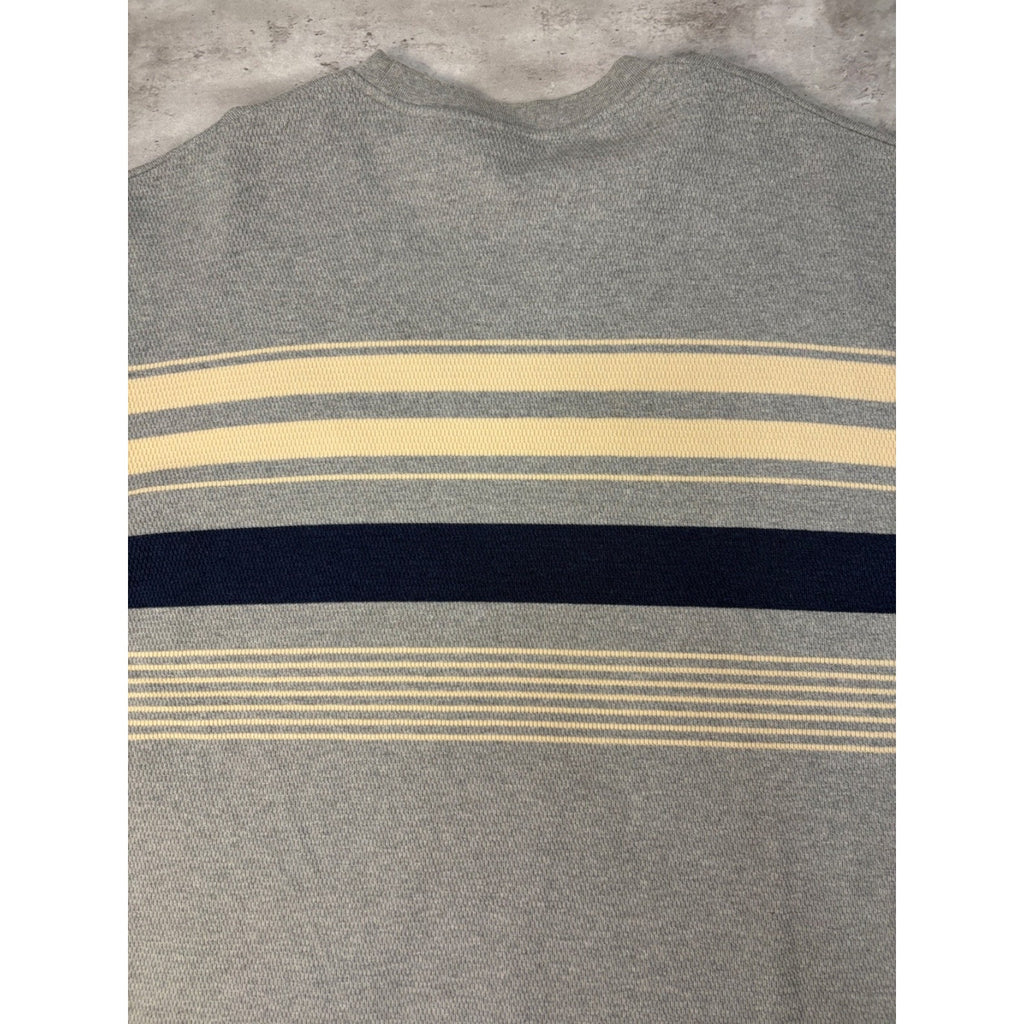 Vintage Y2K Sean John Embroidered Logo Striped Pullover Knit Sweater Size 2XL