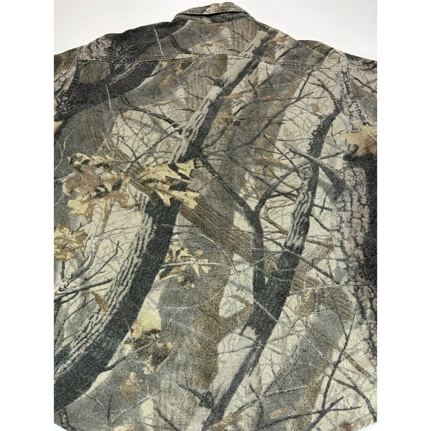 Vintage 90s Woolrich Realtree Hardwood Camo Hunting Button Up Shirt Size 2XL