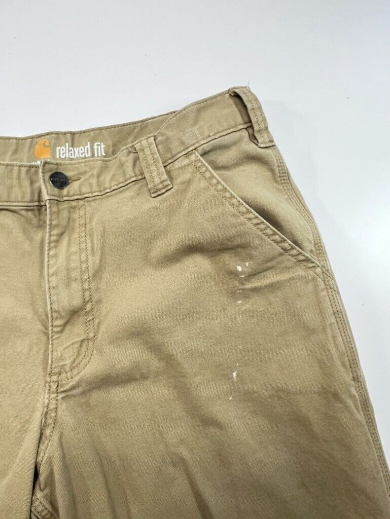 Carhartt Canvas Workwear Relaxed Fit Pants Size 34 Beige