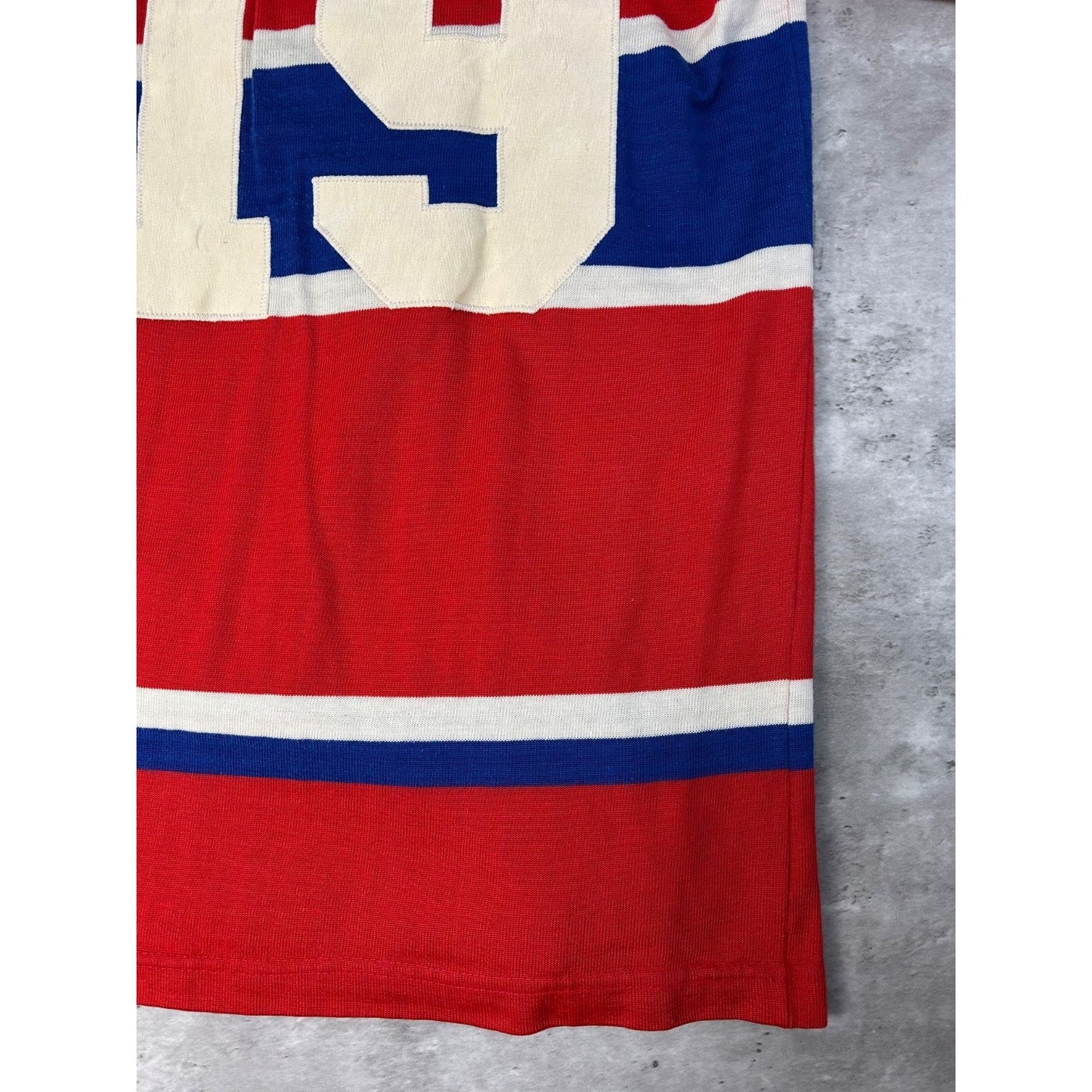 Vintage 70s/80s Montreal Canadiens #19 NHL Stitched Hockey Jersey Size Small
