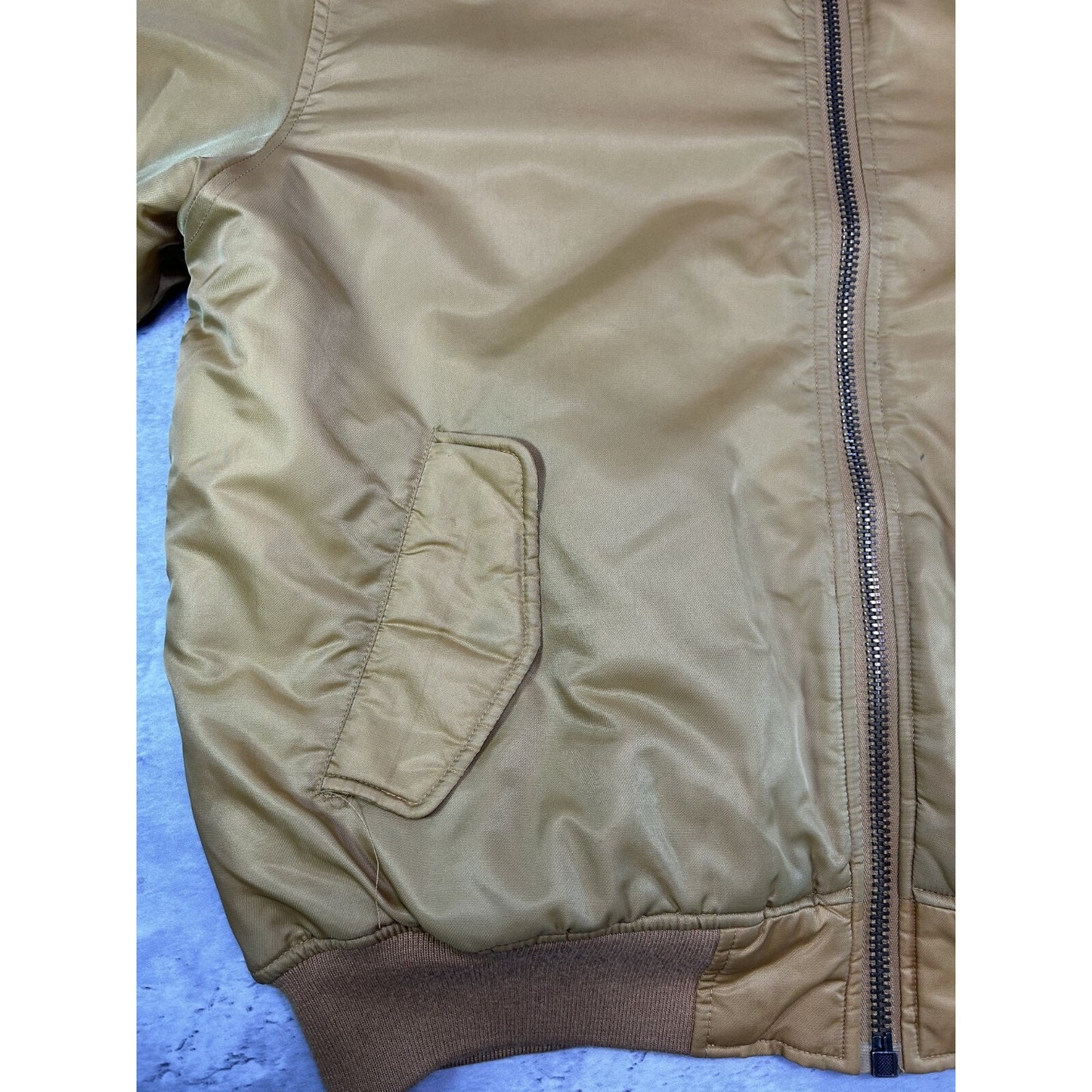 Vintage Y2K Southpole Nylon Full Zip Bomber Jacket Size XL Yellow