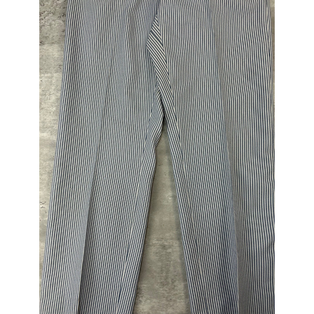 Vintage 1970s Pinstripe Pleated Trouser Pants Size 30