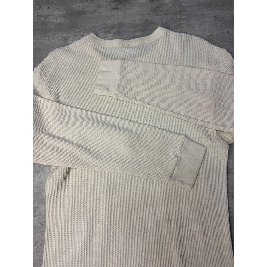 Vintage 1980s Remington Waffle Print Thermal Long Sleeve T-Shirt Size XL