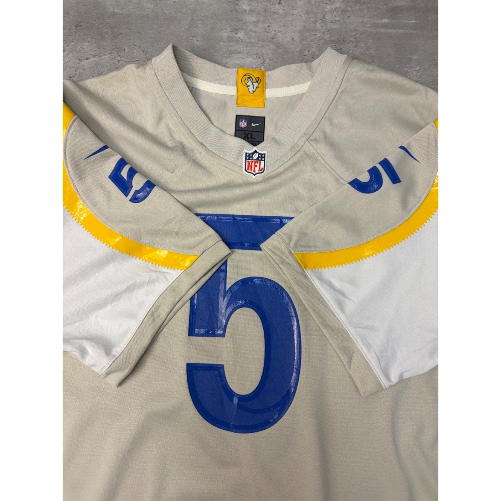Vintage Jalen Ramsey #5 Los Angeles Rams NFL Football Jersey Size XL YOUTH