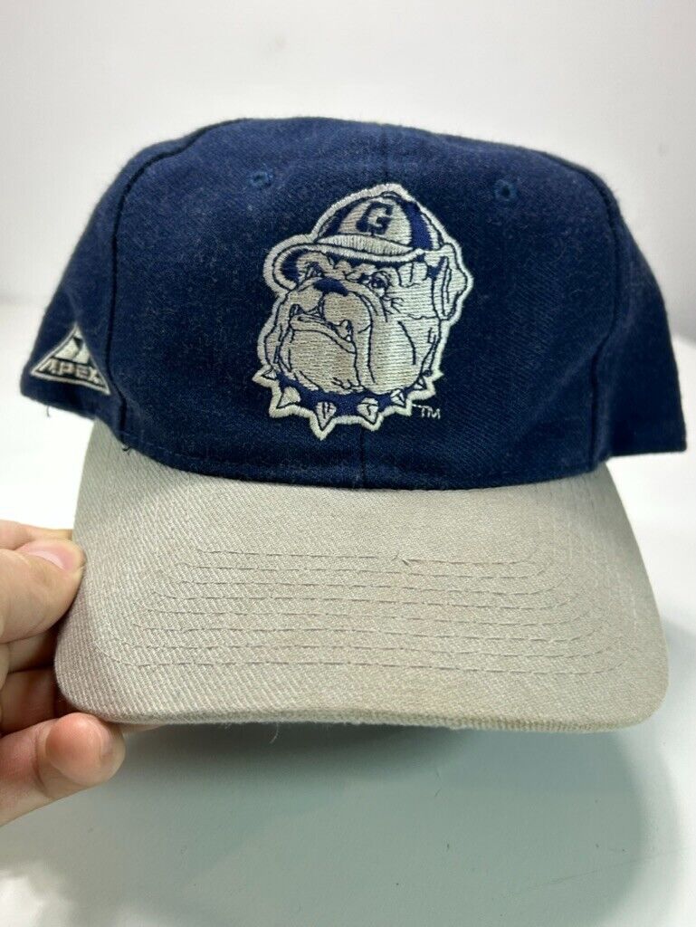 Vintage 90s Georgetown Hoyas NCAA Collegiate Embroidered Logo Snapback Hat OSFA