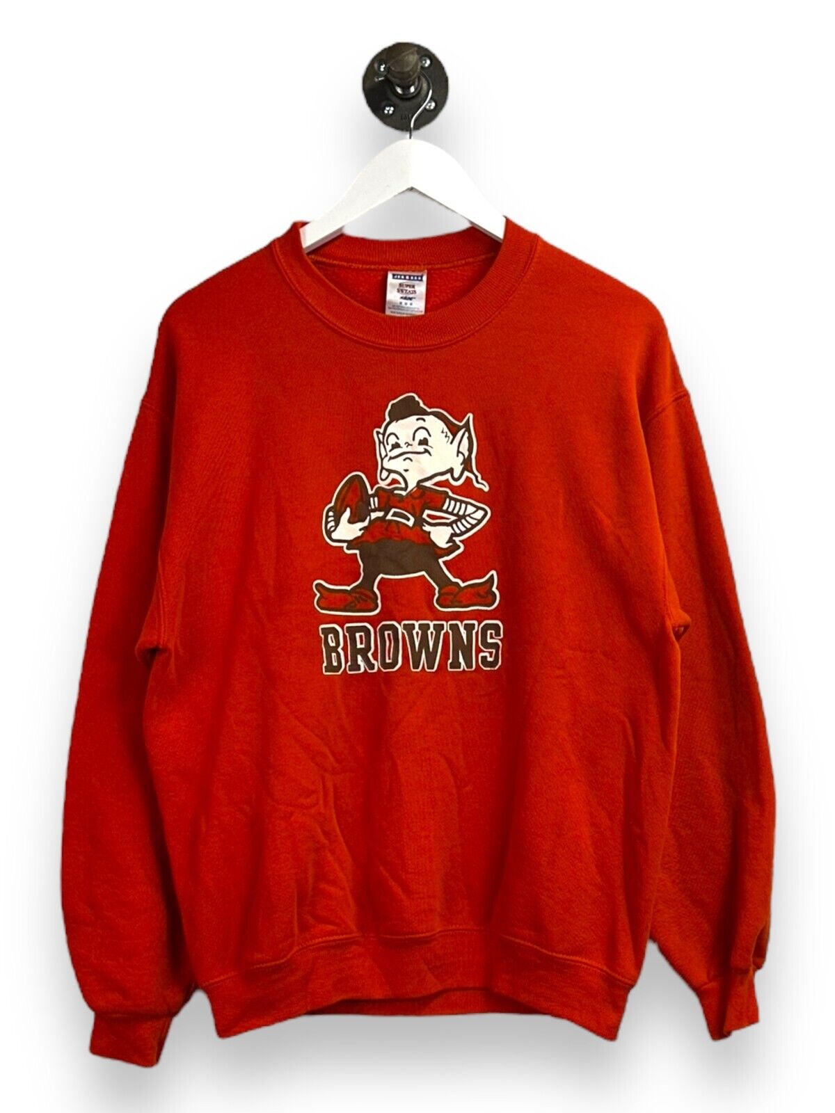 Vintage Cleveland Browns NFL Retro Logo Graphic Sweatshirt Size Medium