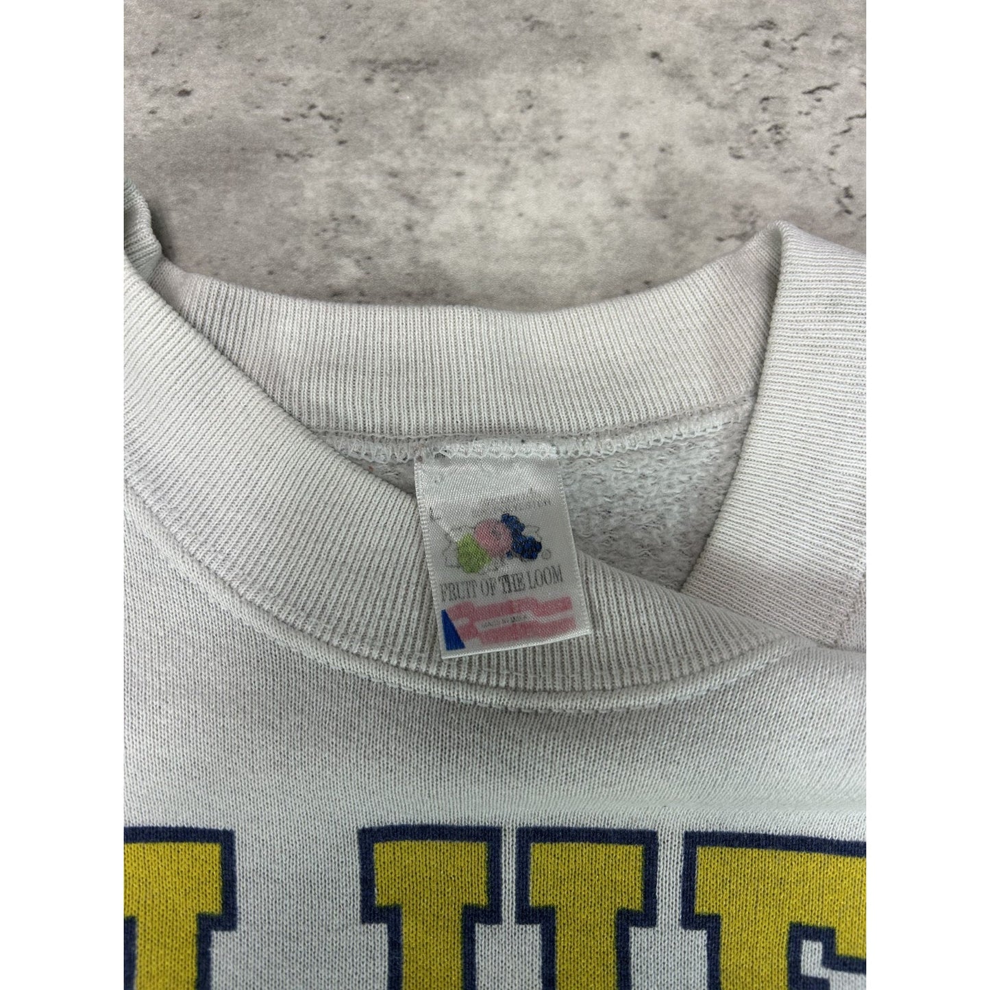 Vintage 80s/90s St Louis Blues NHL Spellout Logo Graphic Sweatshirt Size Large
