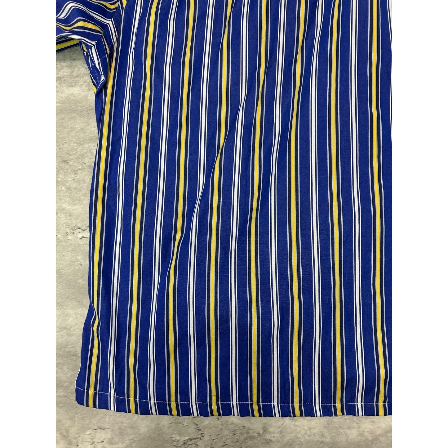 Vintage Polo Ralph Lauren Striped Long Sleeve Cropped Button Up Shirt Size Large