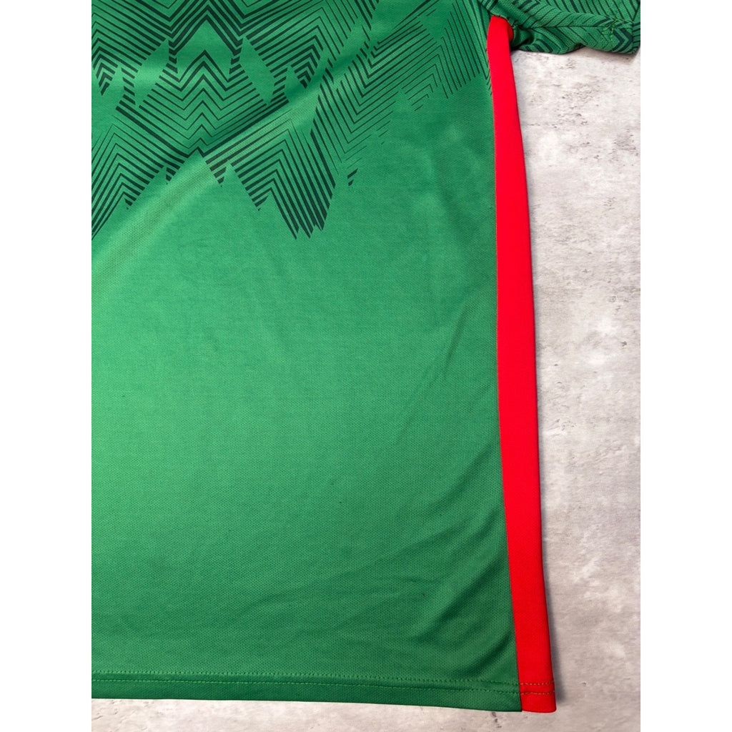 Vintage Mexico Adidas Soccer Green Jersey Size Large