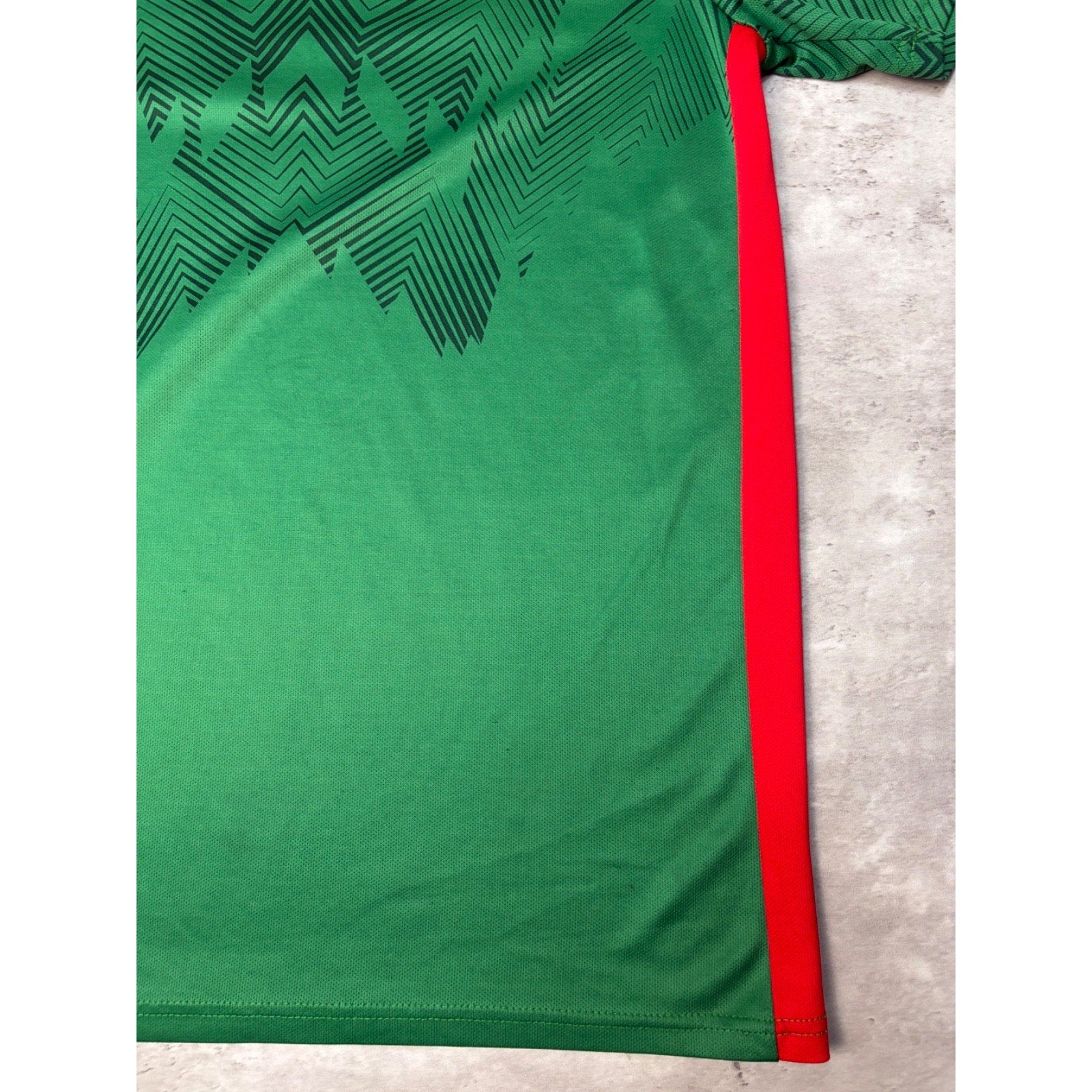 Vintage Mexico Adidas Soccer Green Jersey Size Large