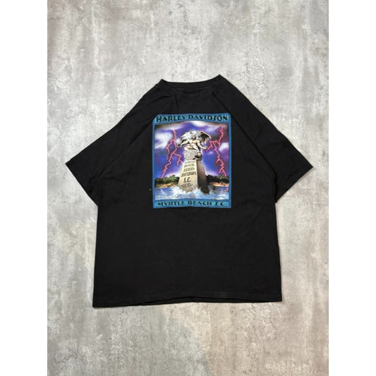 Vintage 1999 Harley Davidson Myrtle Beach Gargoyle Graphic T-Shirt Size XL