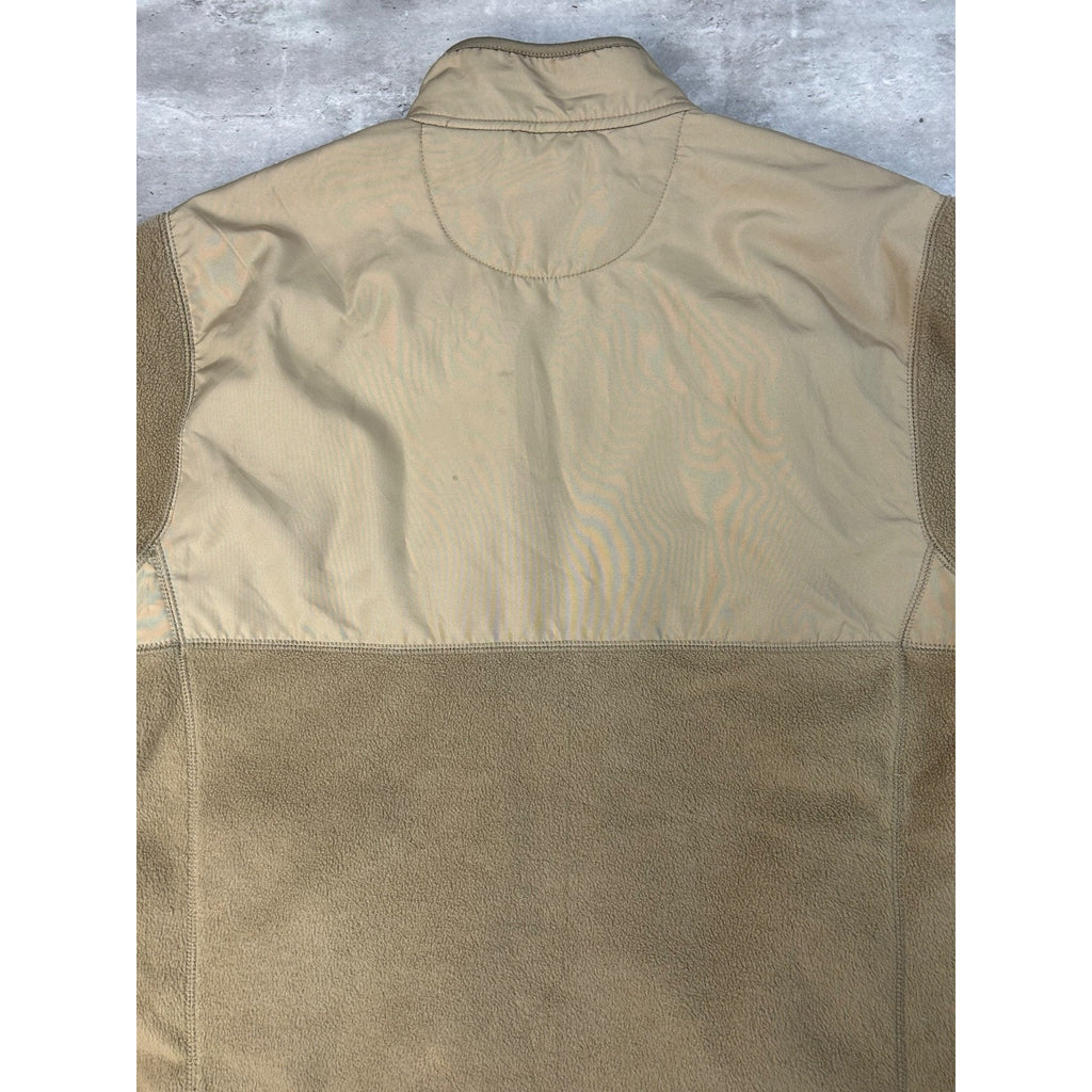 Vintage Chaps Ralph Lauren Earth Tone Full Zip Fleece Sweatshirt Size Large