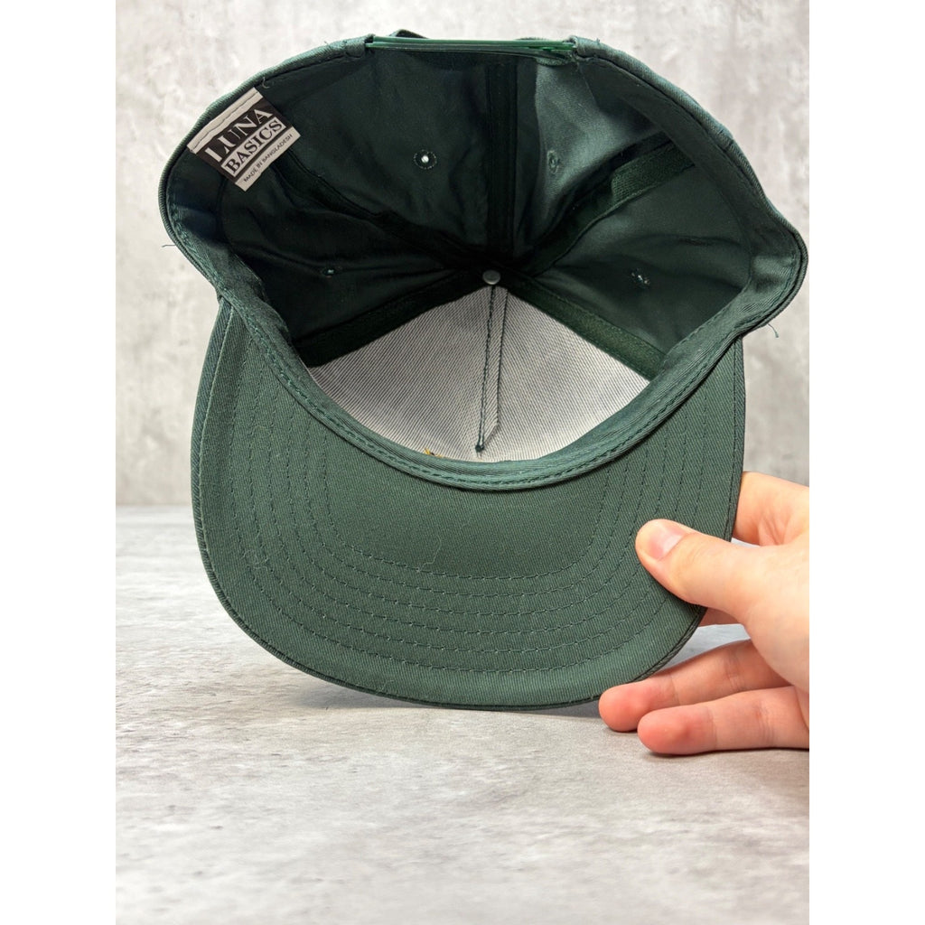 Vintage Dempewolf Auto Dealership Embroidered Mascot Snapback Hat OSFA