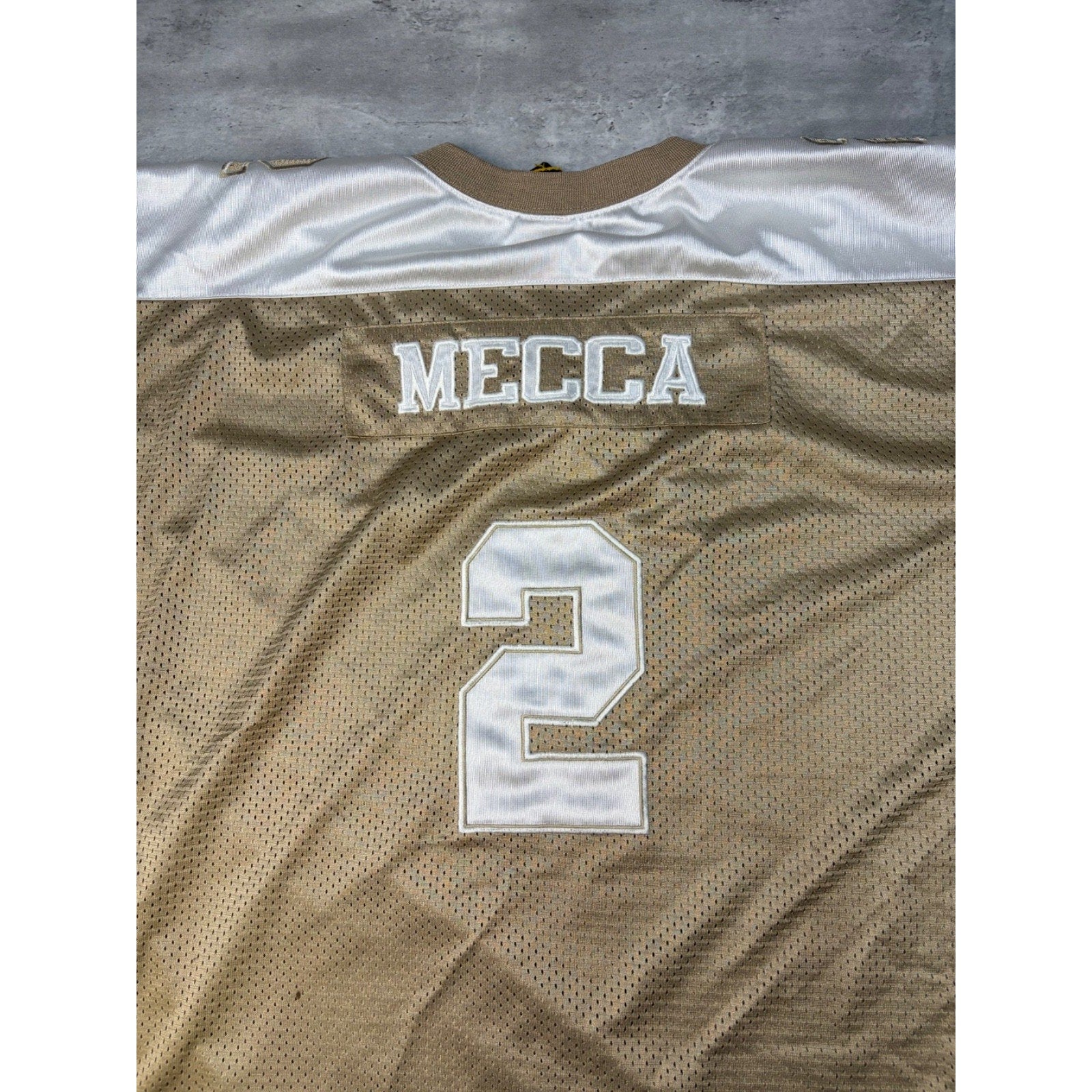 Vintage Y2K Mecca Athletics #2 Embroidered Football Jersey Size 2XL