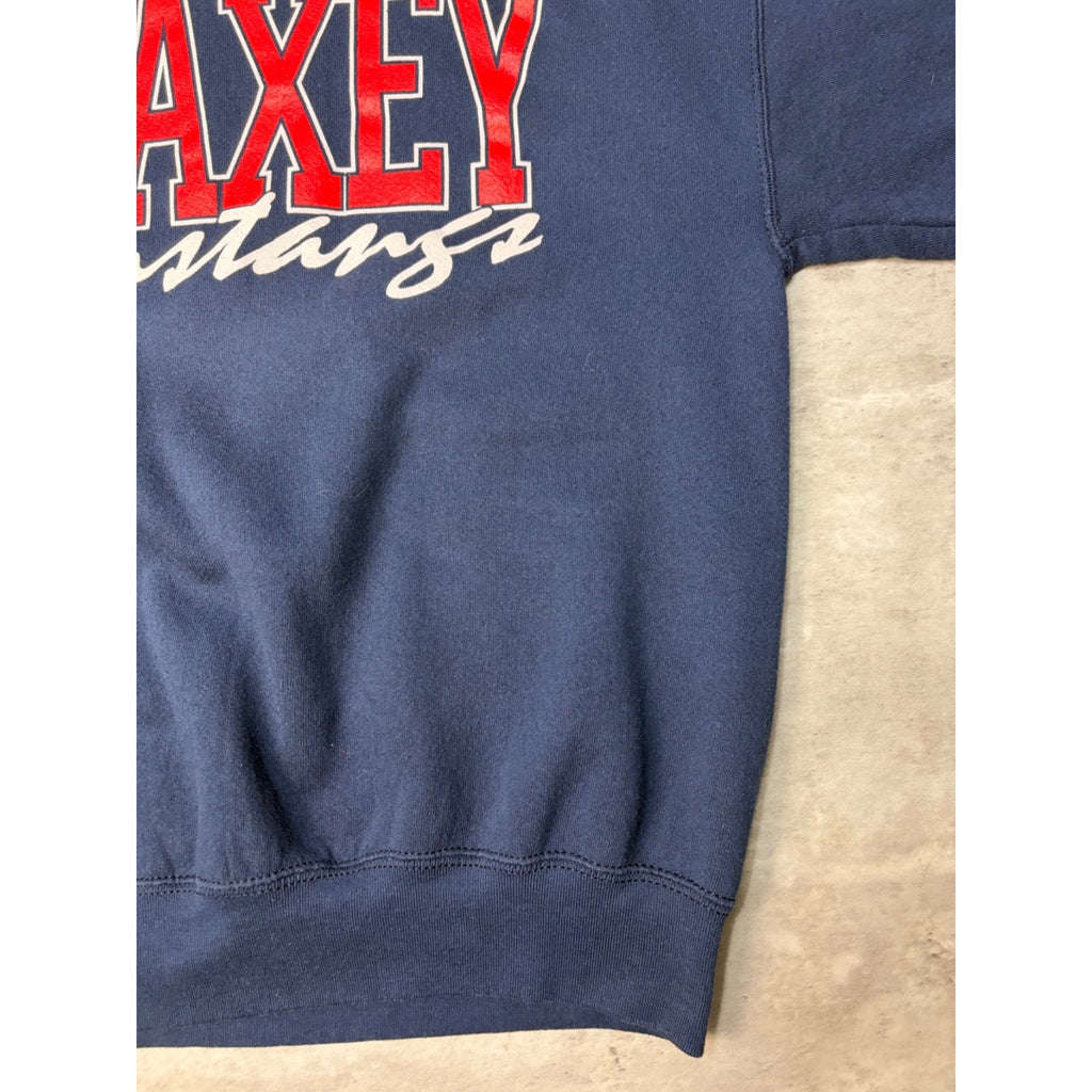 Vintage 90s Maxey Mustangs Collegiate Spellout Graphic Sweatshirt Size Large