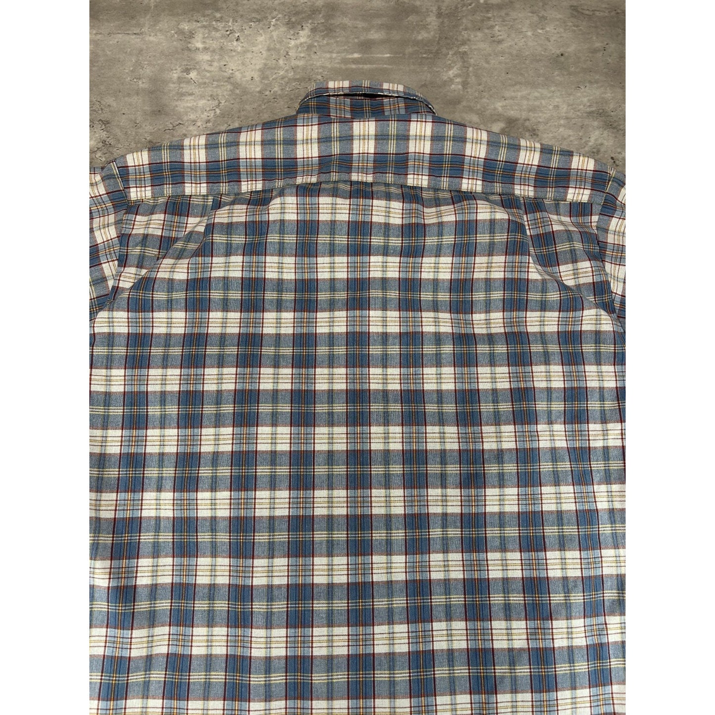 Vintage 80s/90s Big Mac Plaid Print Long Sleeve Button Up Shirt Size Medium