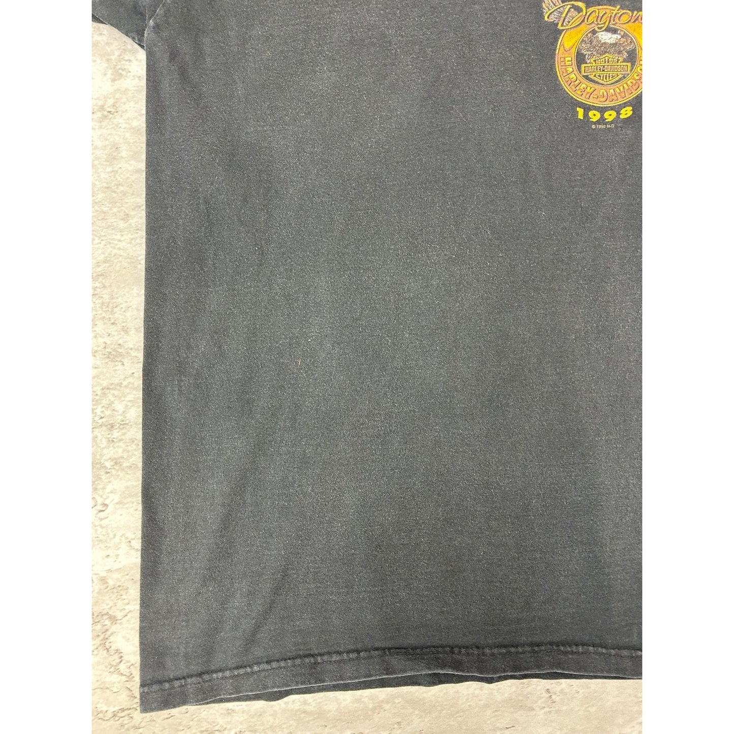 Vintage 1998 Harley Davidson Daytona Bald Eagle Graphic T-Shirt Size Medium