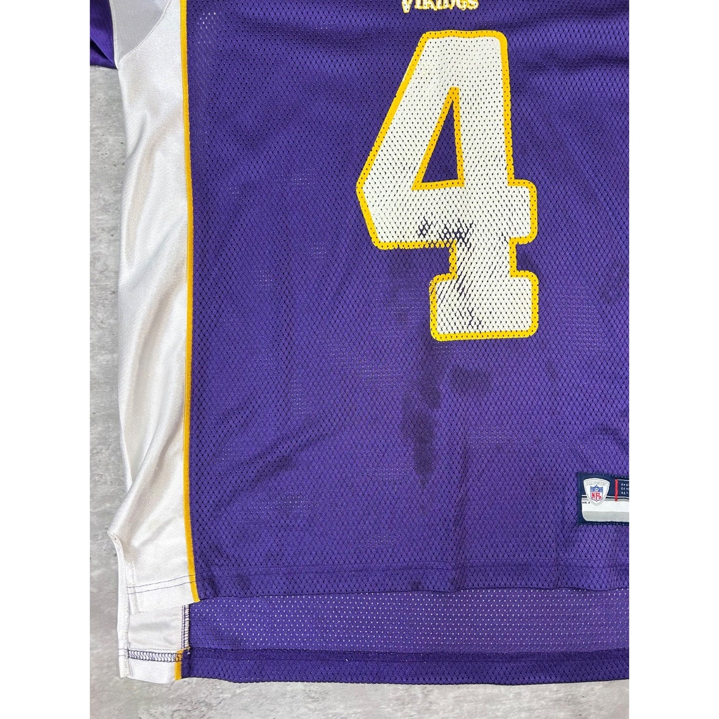 Brett Favre #4 Minnesota Vikings NFL Reebok Football Jersey Size Large