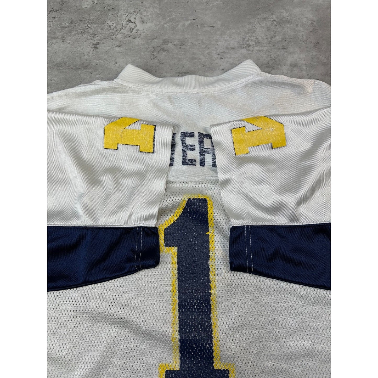 Vintage Michigan Wolverines #1 NCAA Starter Football Jersey Size Large