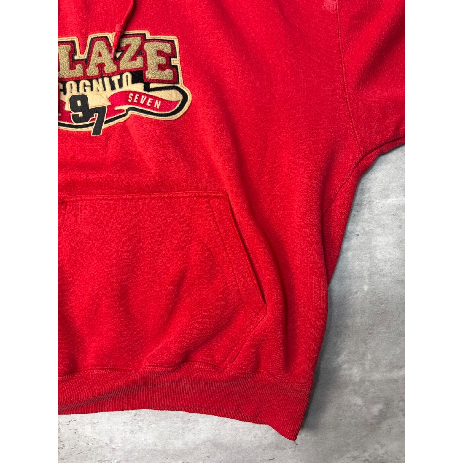 Vintage Y2K Johnny Blaze Incognito Embroidered Logo Hooded Sweatshirt Size XL