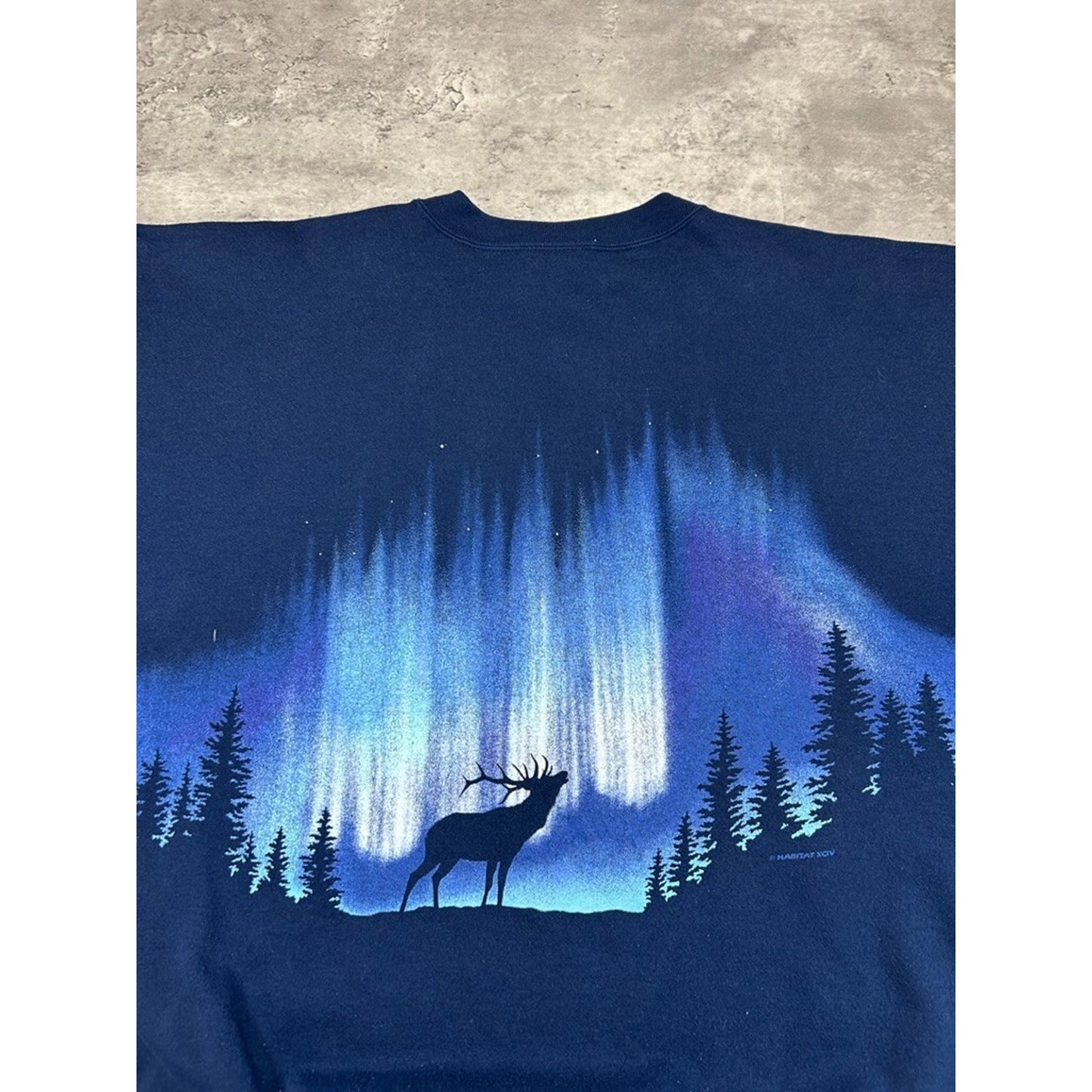 Vintage 90s Rocky Mountains Nature All Over Print Destination Sweatshirt Size XXL
