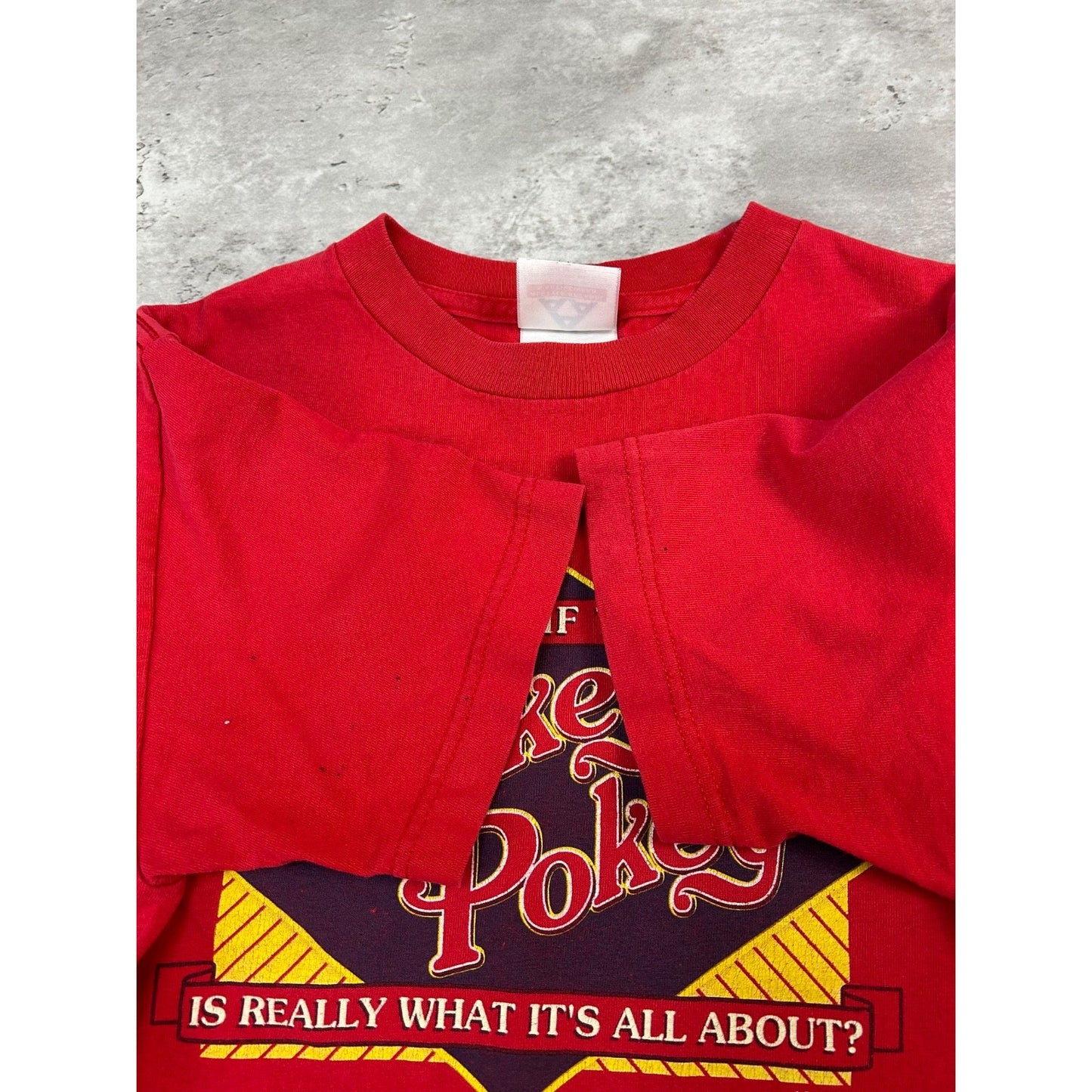 Vintage 90s What If The Hokey Pokey Is What Its All About Slogan T-Shirt Small