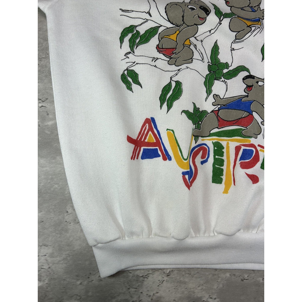 Vintage 90s Polo Australia Cartoon Koala Animal Graphic Sweatshirt Size XL