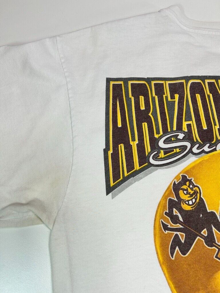 Vintage 2002 Arizona State Sun Devils NCAA Helmet Graphic T-Shirt Size Large