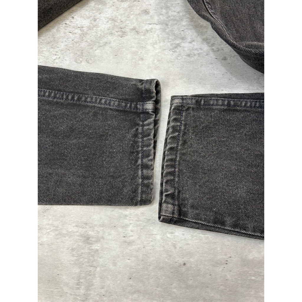 Vintage 90s Levis 550 Red Tab Relaxed Fit Black Denim Pants Size 28