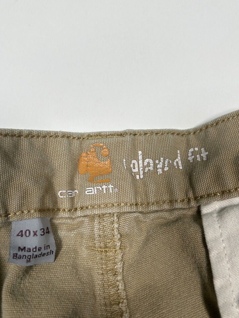 Carhartt Workwear Cargo Tactical Style Relaxed Fit Pants Size 38W Beige