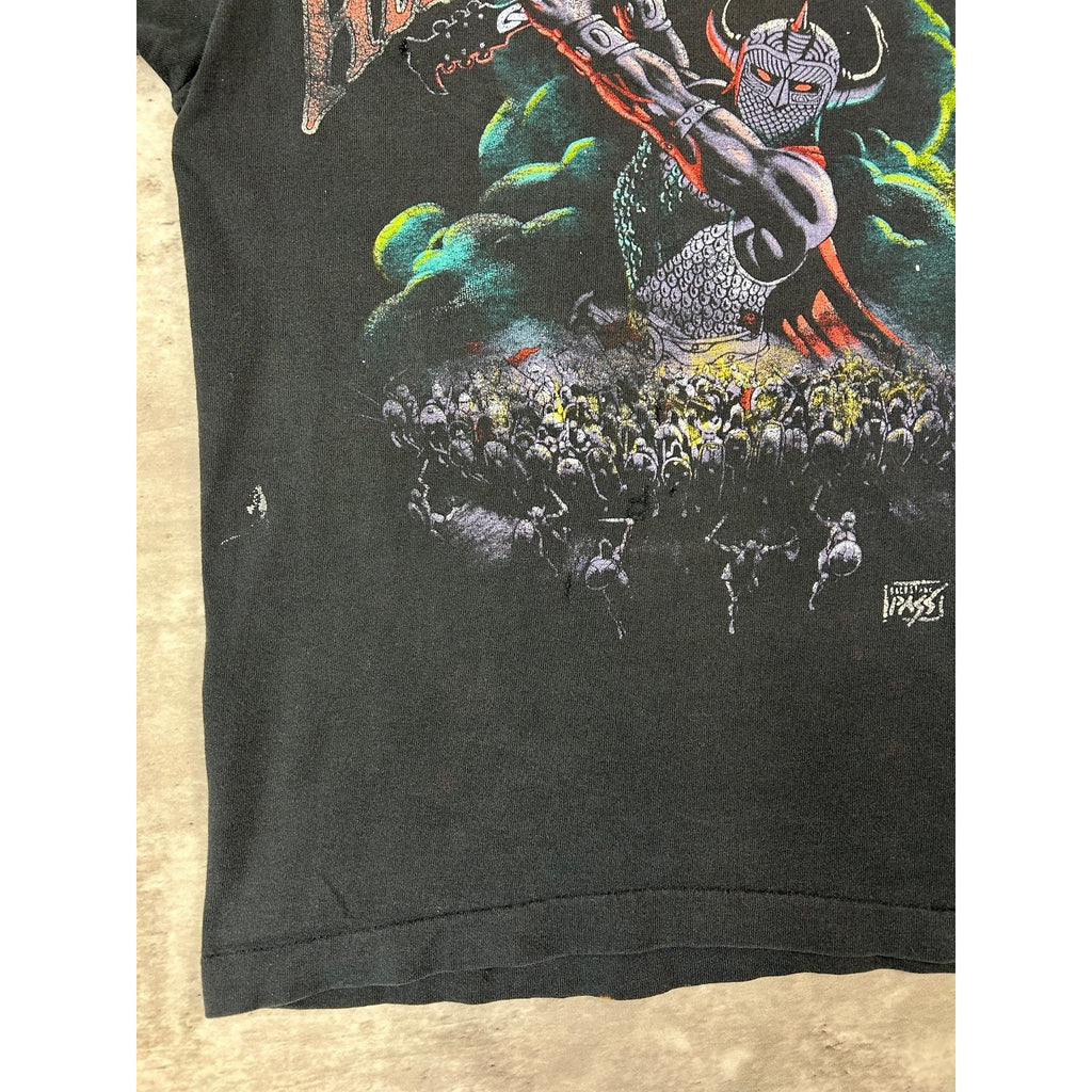Vintage 90s Led Zeppelin Hammer Of The Gods Rock Music Band T-Shirt Size Medium