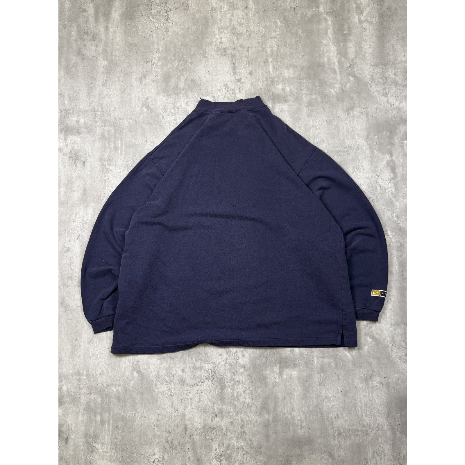 Vintage 90s Nike Embroidered Collar Swoosh Spellout Sweatshirt Size 2XL
