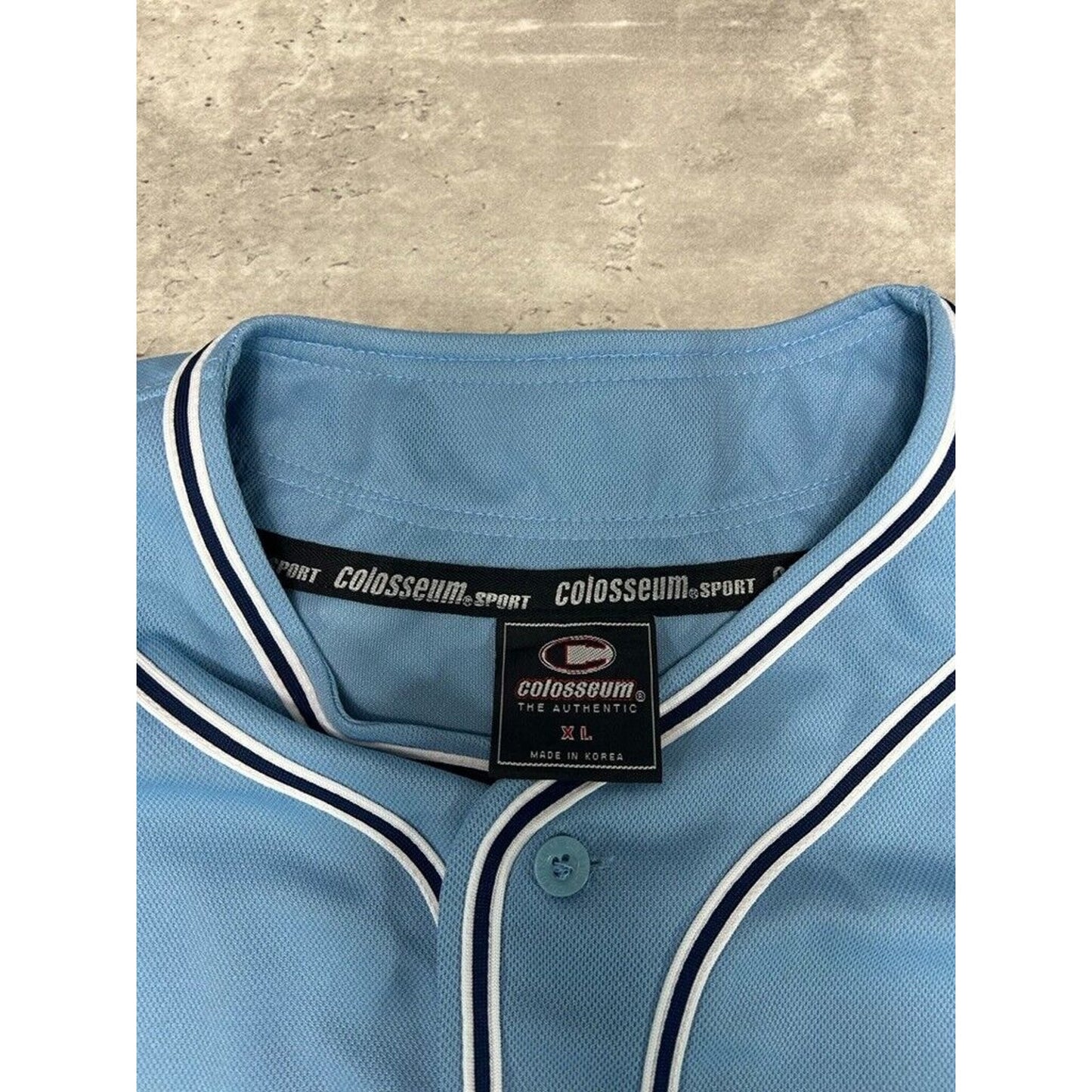 Vintage UNC Tarheels NCAA Tailsweep Script Spell Out Baseball Jersey Size XL