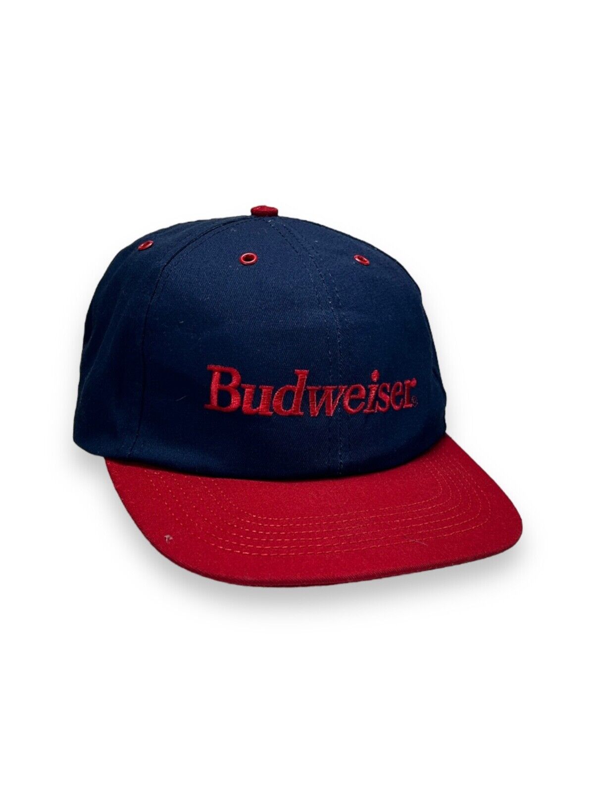 Vintage 90s Budweiser Embroidered Beer Promo Snapback Hat OSFA Made in USA