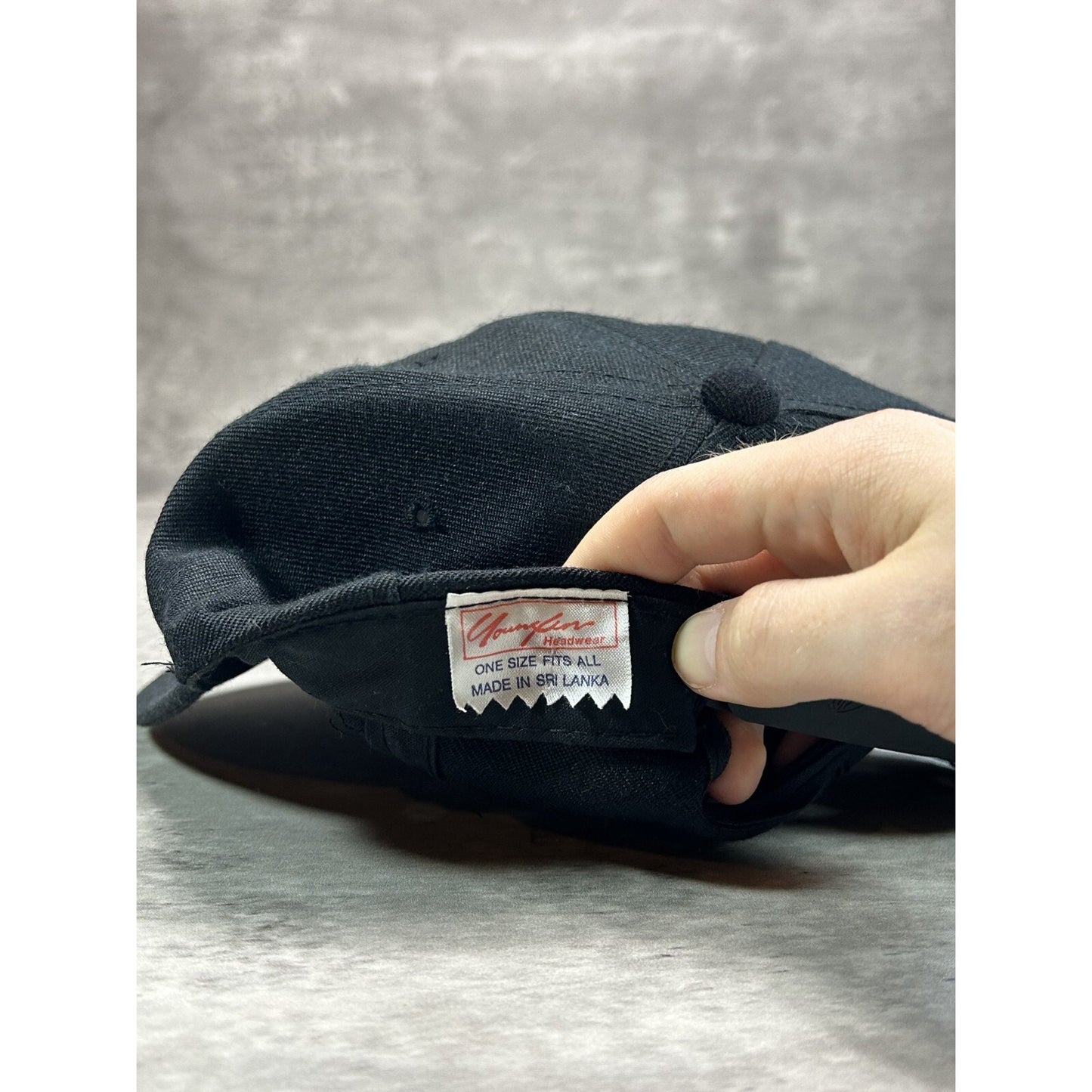 Vintage Moosejaw Embroidered Spellout Logo Snapback Hat OSFA Black