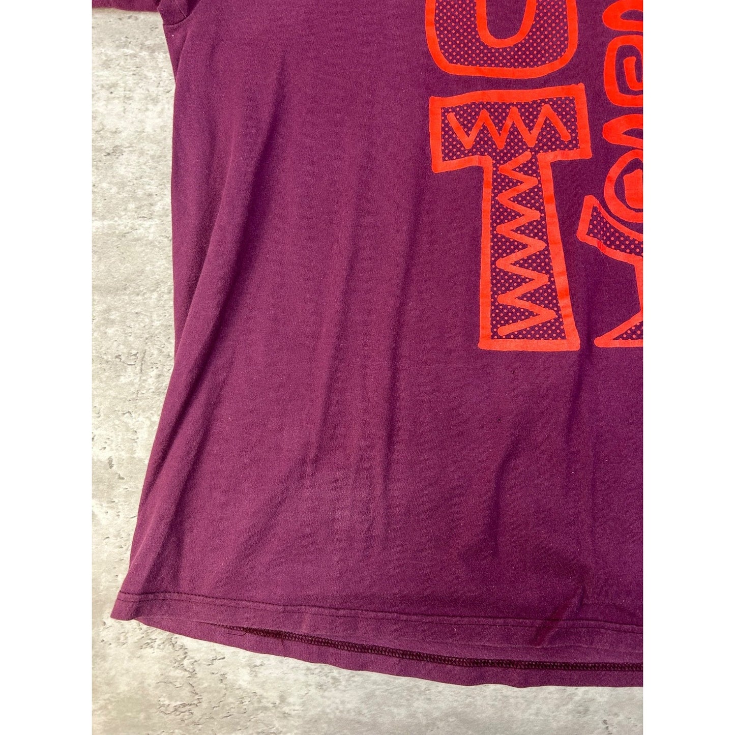 Vintage Stussy Cartoon Spellout Graphic T-Shirt Size XL