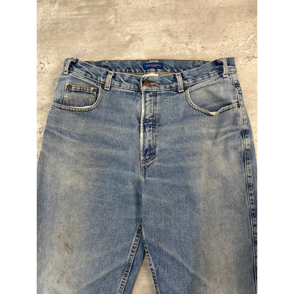 Vintage 90s Pendleton Regular Fit Light Wash Denim Pants Size 36 Blue