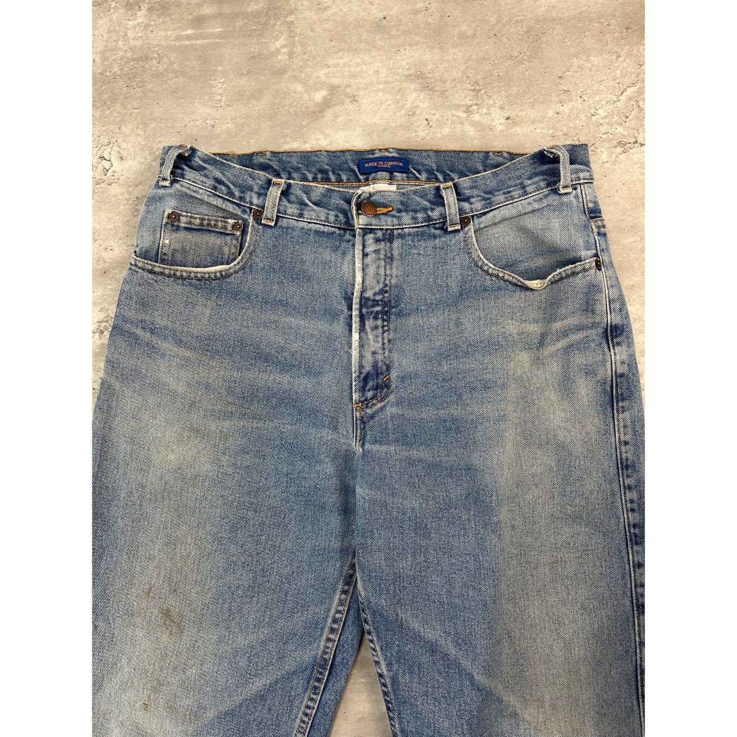 Vintage 90s Pendleton Regular Fit Light Wash Denim Pants Size 36 Blue