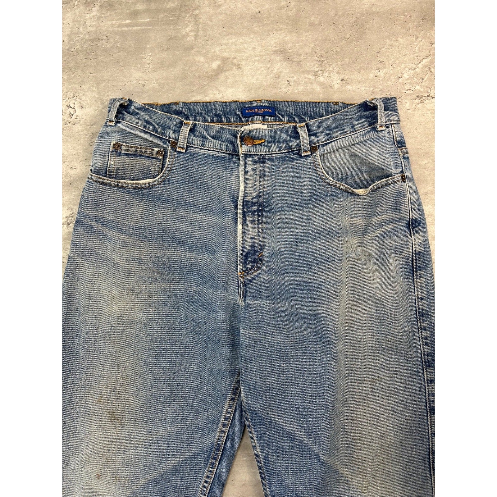Vintage 90s Pendleton Regular Fit Light Wash Denim Pants Size 36 Blue