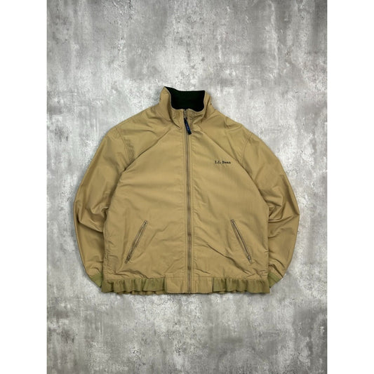 Vintage 80s/90s L.L. Bean Fleece Lined Full Zip Bomber Jacket Size 2XL