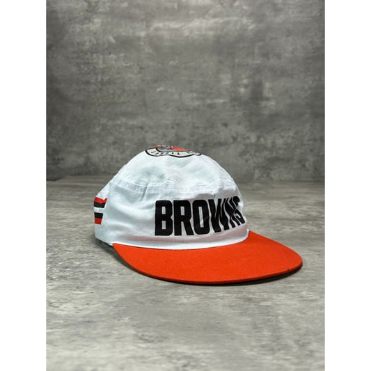Vintage 80s/90s Cleveland Browns NFL Graphic Spellout Logo Snapback Hat OSFA