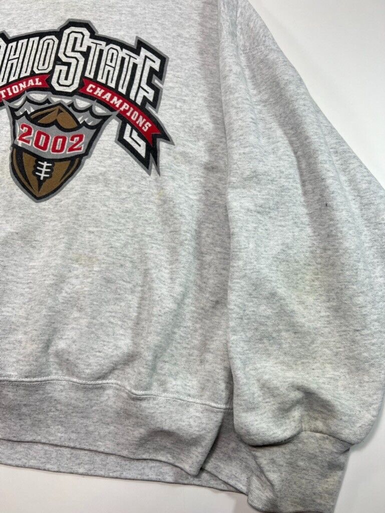 Vintage 2002 Ohio State Football Champs NCAA Graphic Sweatshirt Size XL