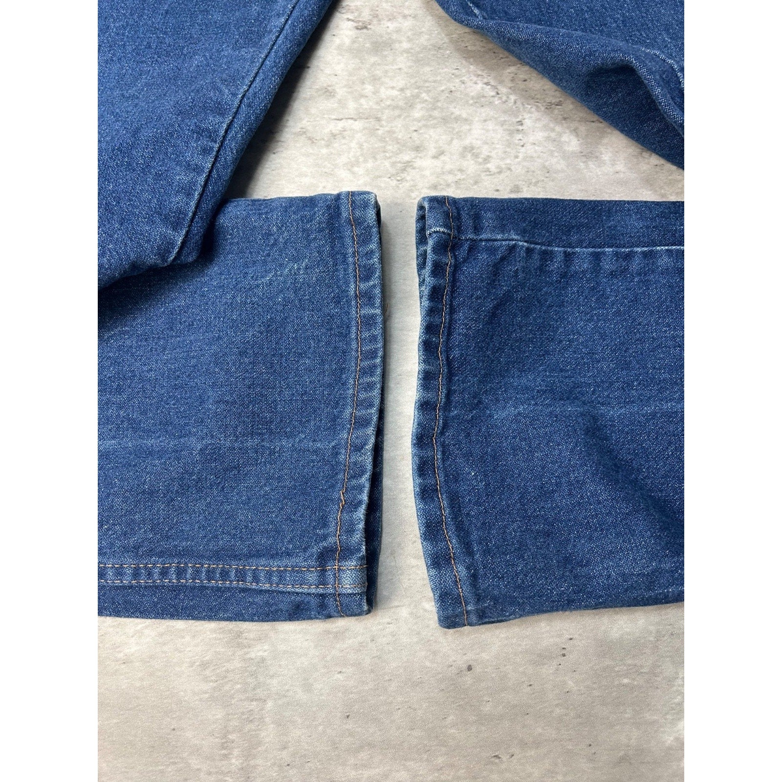 Vintage 80s Wrangler Western Style Dark Wash Denim Pants Size 32