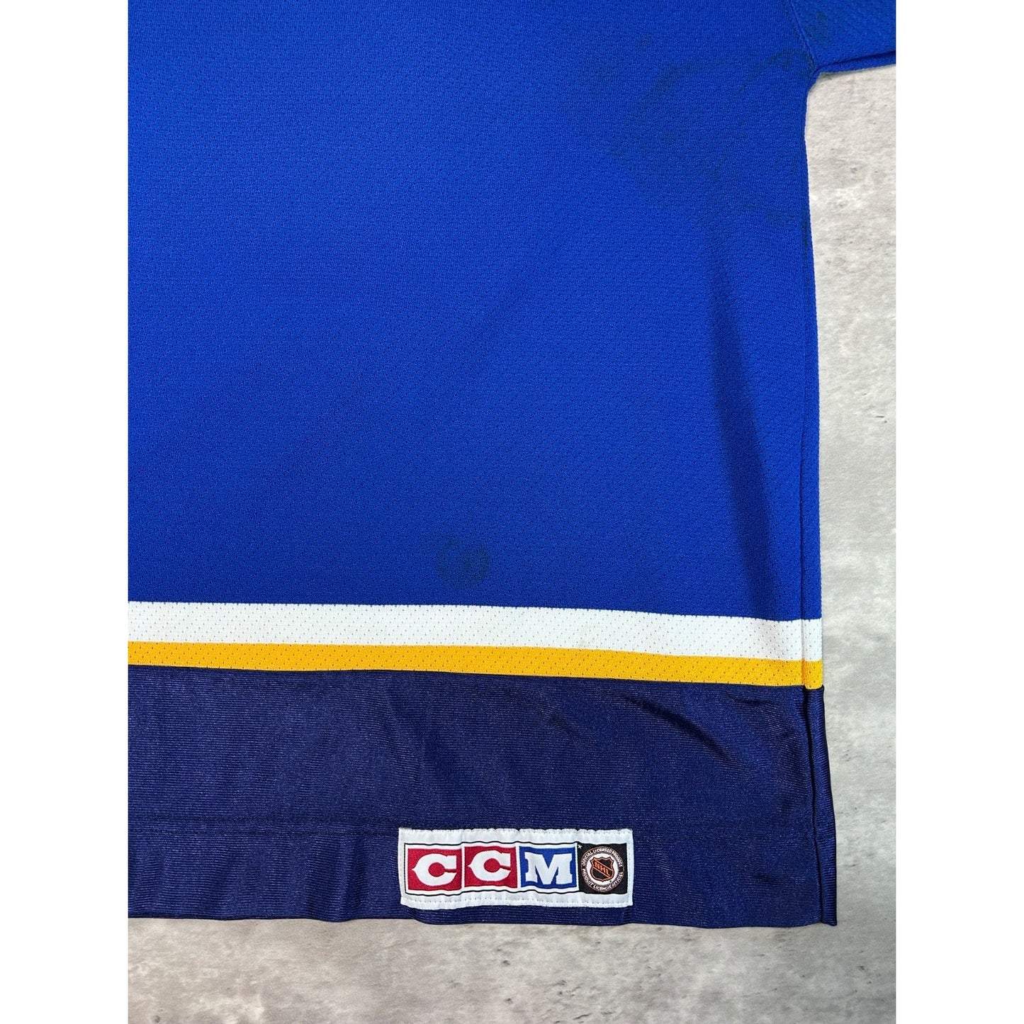 Vintage 90s St Louis Blues NHL Stitched CCM Hockey Jersey Size Large