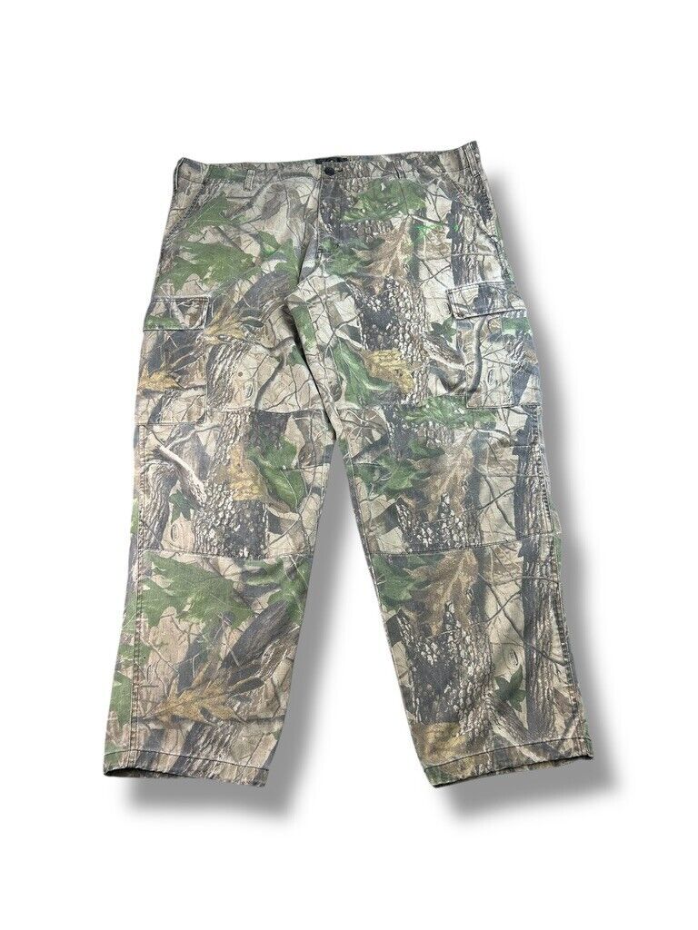 Vintage Redhead Real Tree Hardwoods Hunting Camo Cargo Pants Size 45W