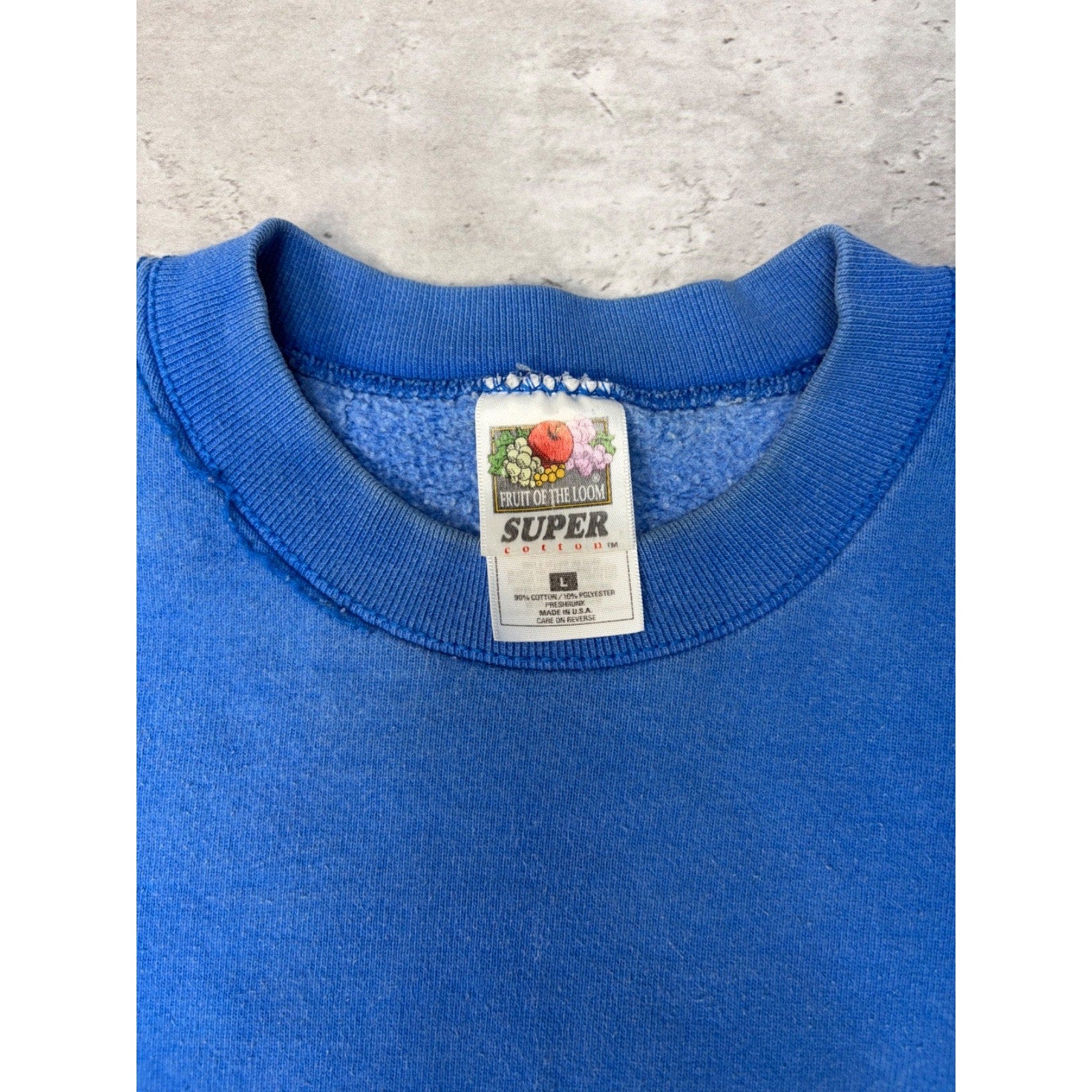Vintage 90s Kentucky Wildcats NCAA Embroidered Logo Spellout Sweatshirt Sz Large